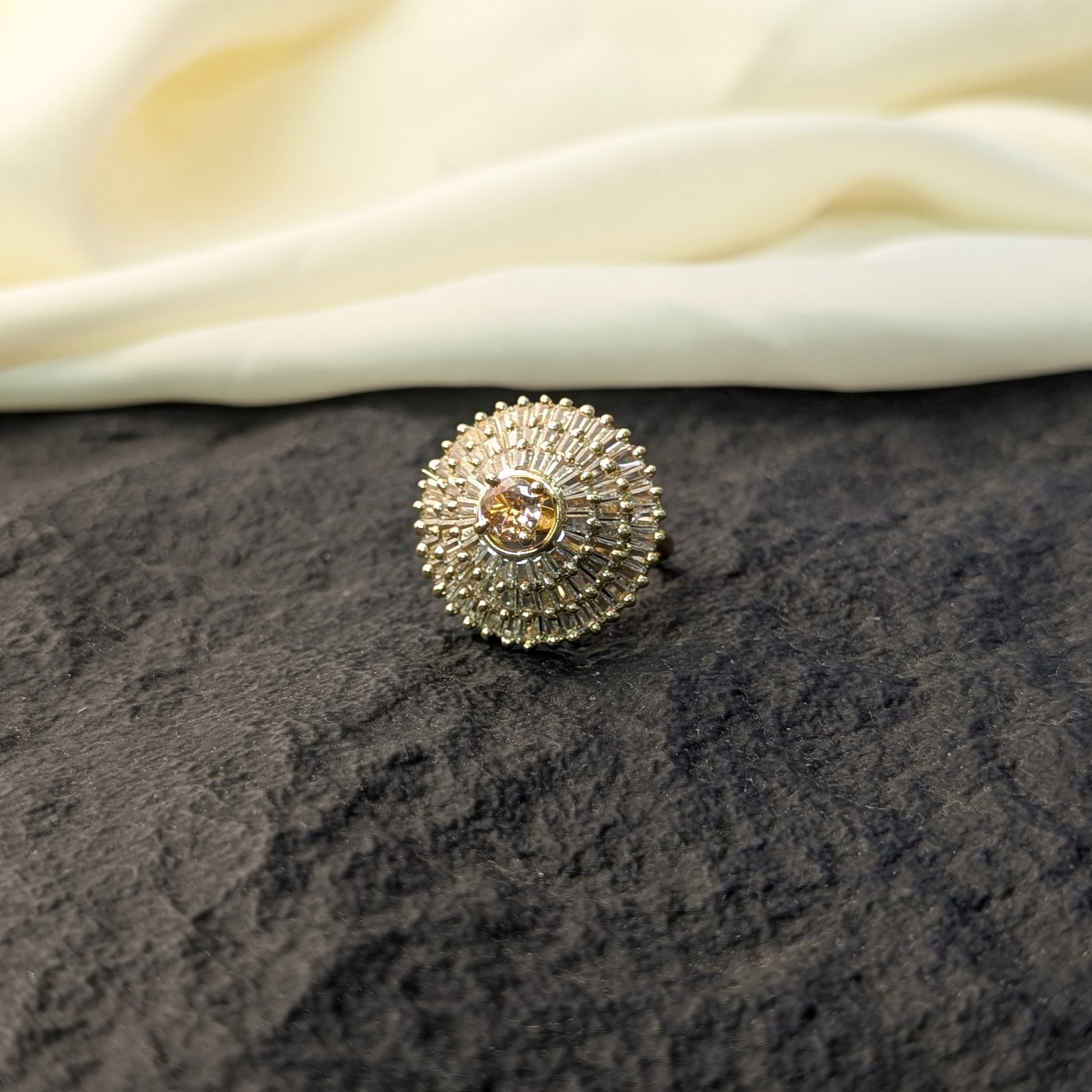 Ivory Swan Zircon Ring
