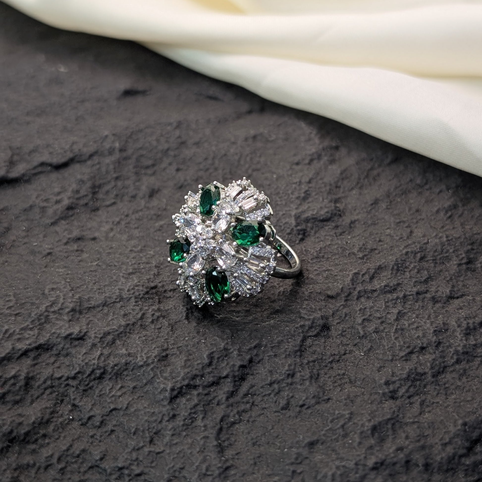 Onyx Noir Zircon Ring