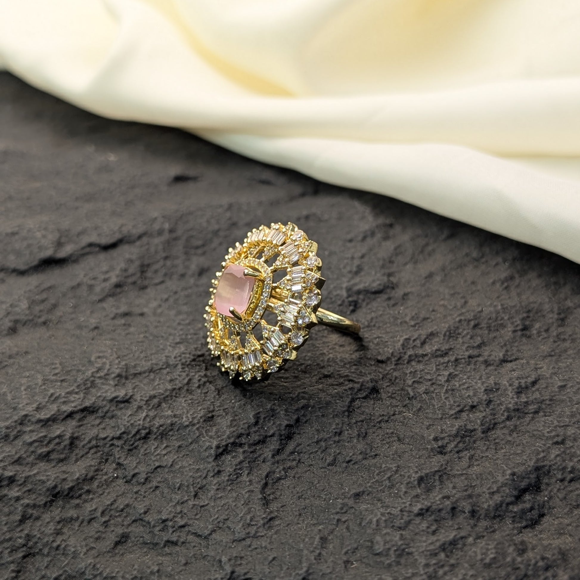 Teal Lagoon Zircon Ring