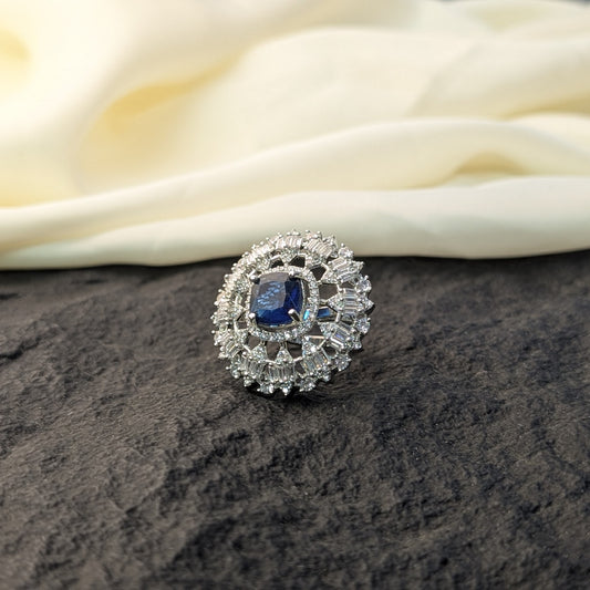 Amber Glow Zircon Ring