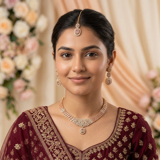 Lucienne Zircon Necklace Set
