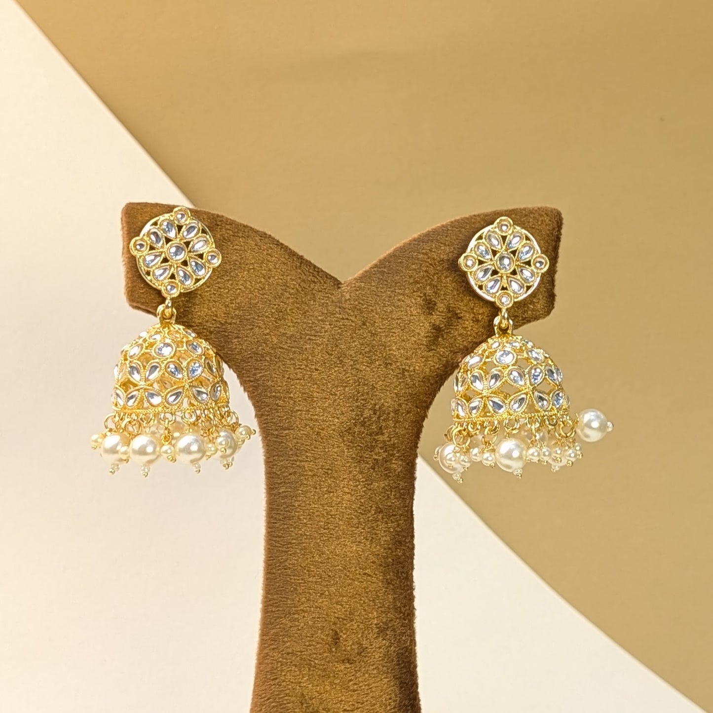 Nizam Kundan Jhumkis