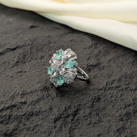 Champagne Fizz Zircon Ring