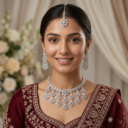Celestia Bridal Zircon Necklace Set