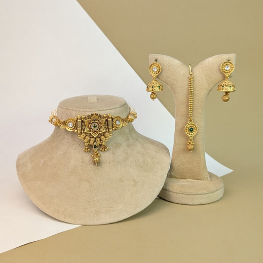 Laal-o-Moti Rajwadi Choker