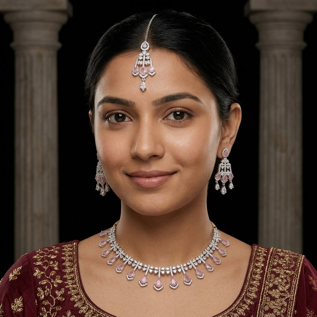 Seraphine Zircon Necklace Set