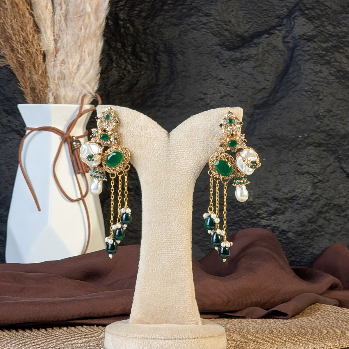 Emerald Drop Earrings
