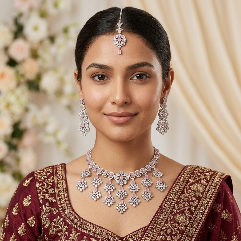 Duchess Bridal Zircon Necklace Set