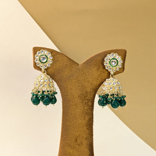 Chandbali Kundan Jhumkis