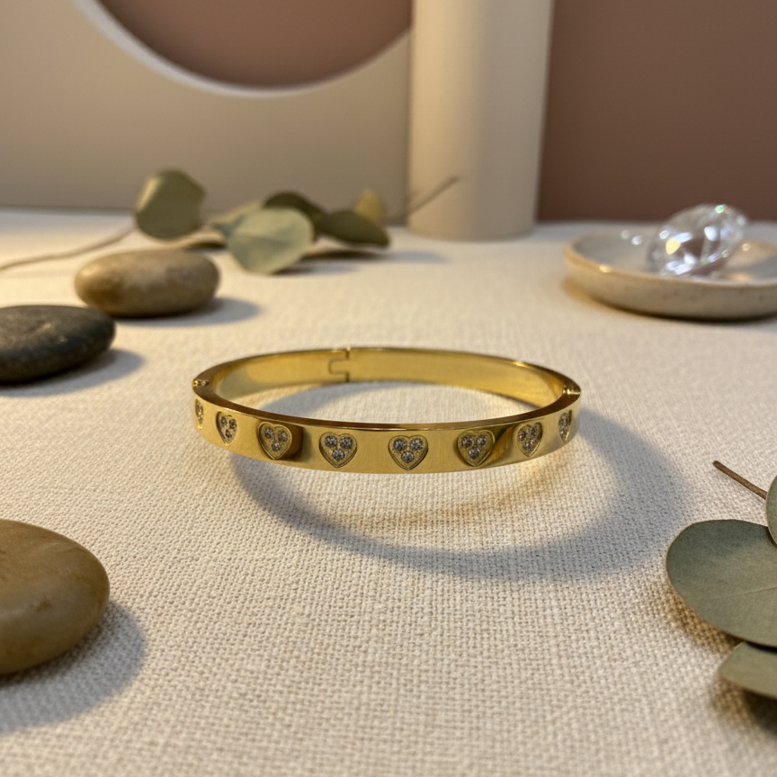 Golden Heart Handcuff