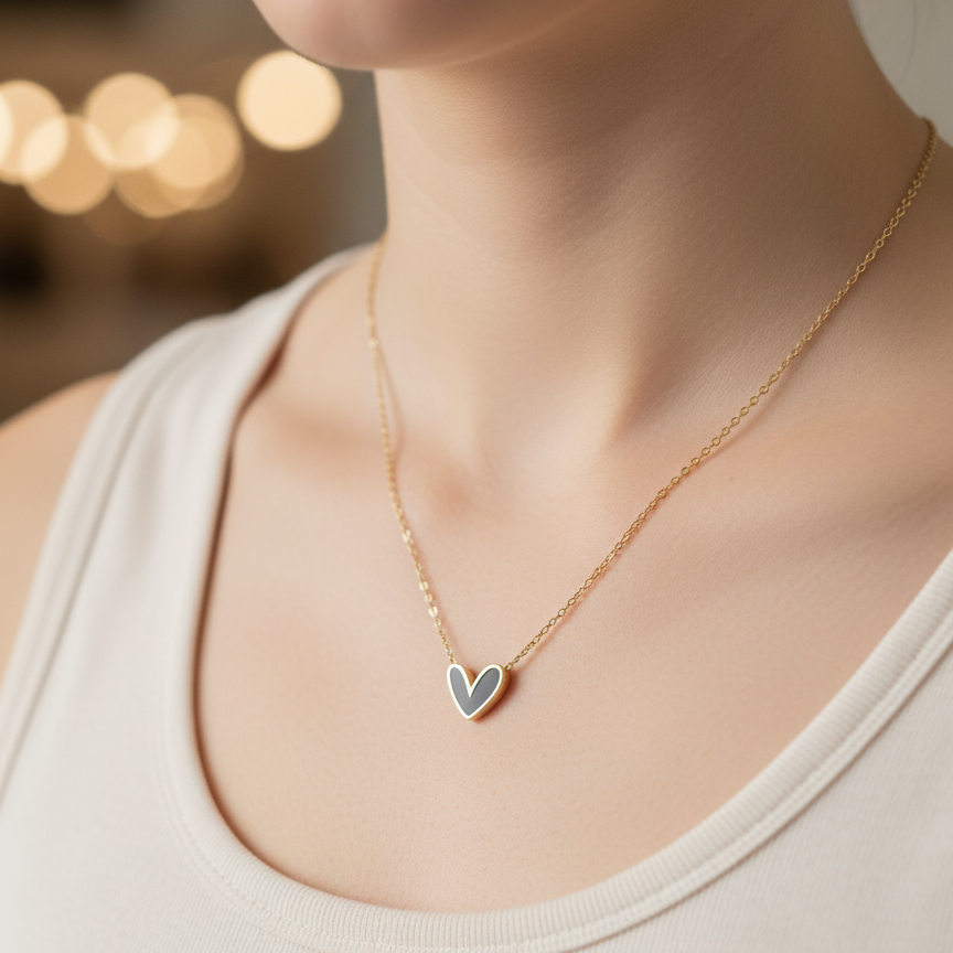 Minimal Heart Locket