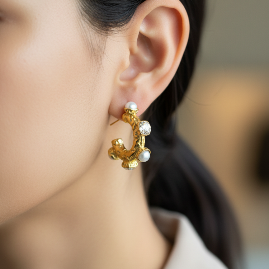 ROUGH TEXTURE EARRINGS