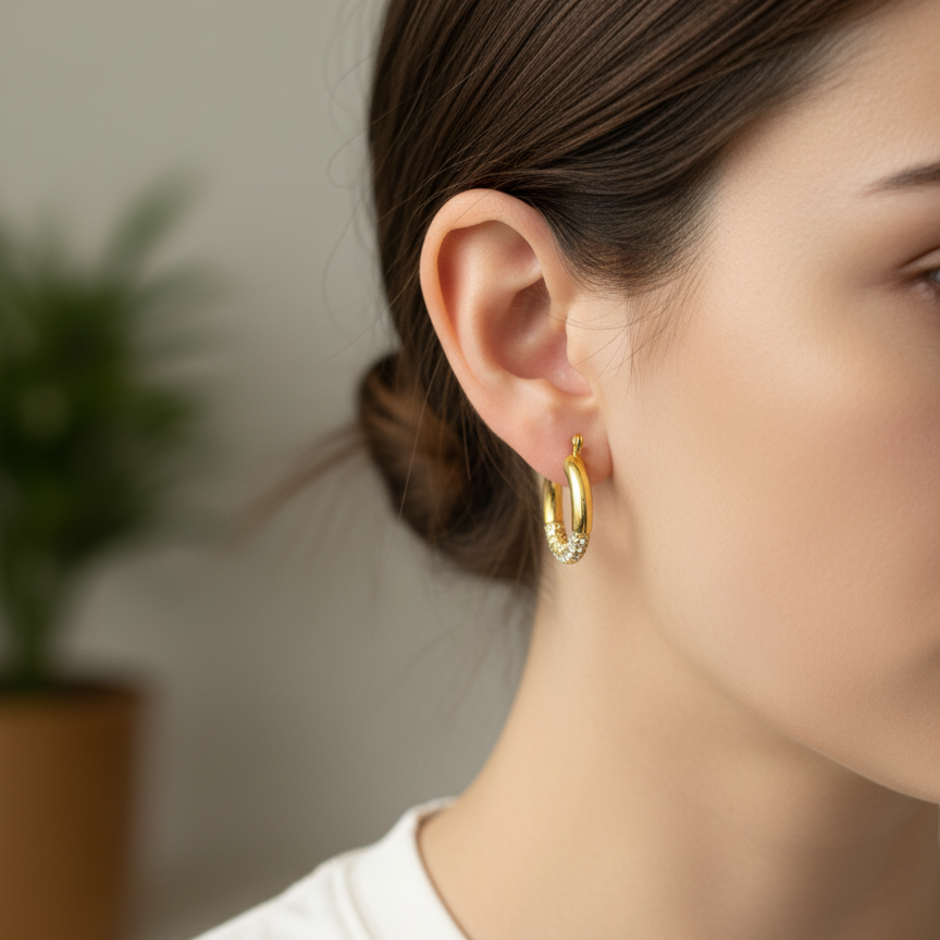 PAVÉ HIDDEN EARRINGS