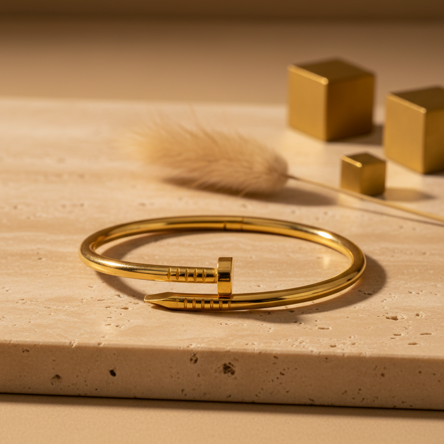 Golden Nail Handcuff