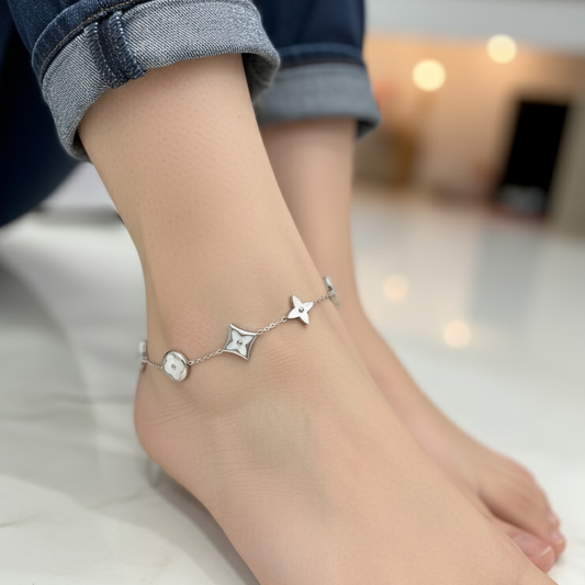 Starlight Petal Anklet
