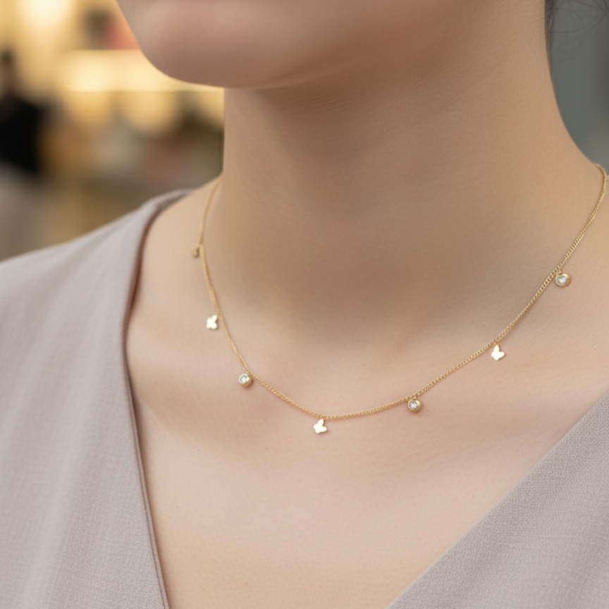 Butterfly Charm Locket