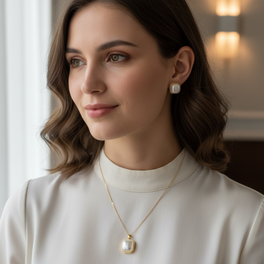 Squared Pearl Combo Set