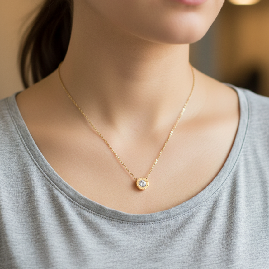 Roman Solitaire Locket