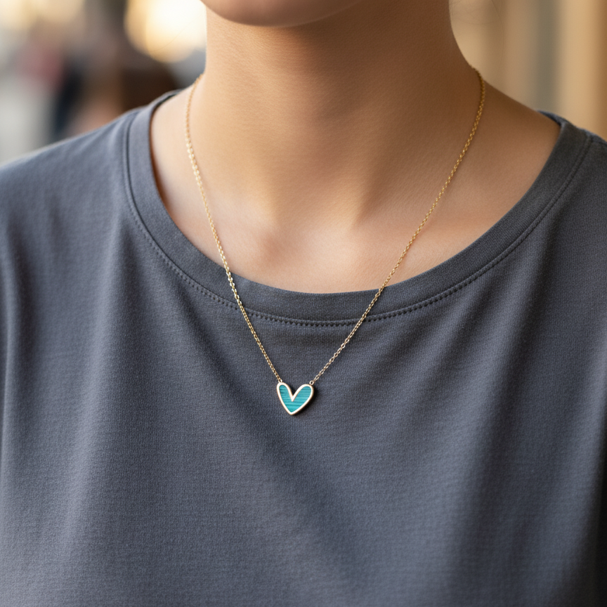 Pattern Heart Locket