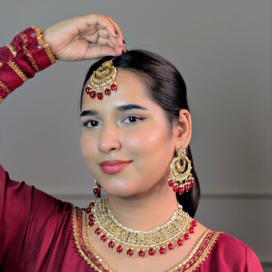 Durbar double-layer kundan necklace