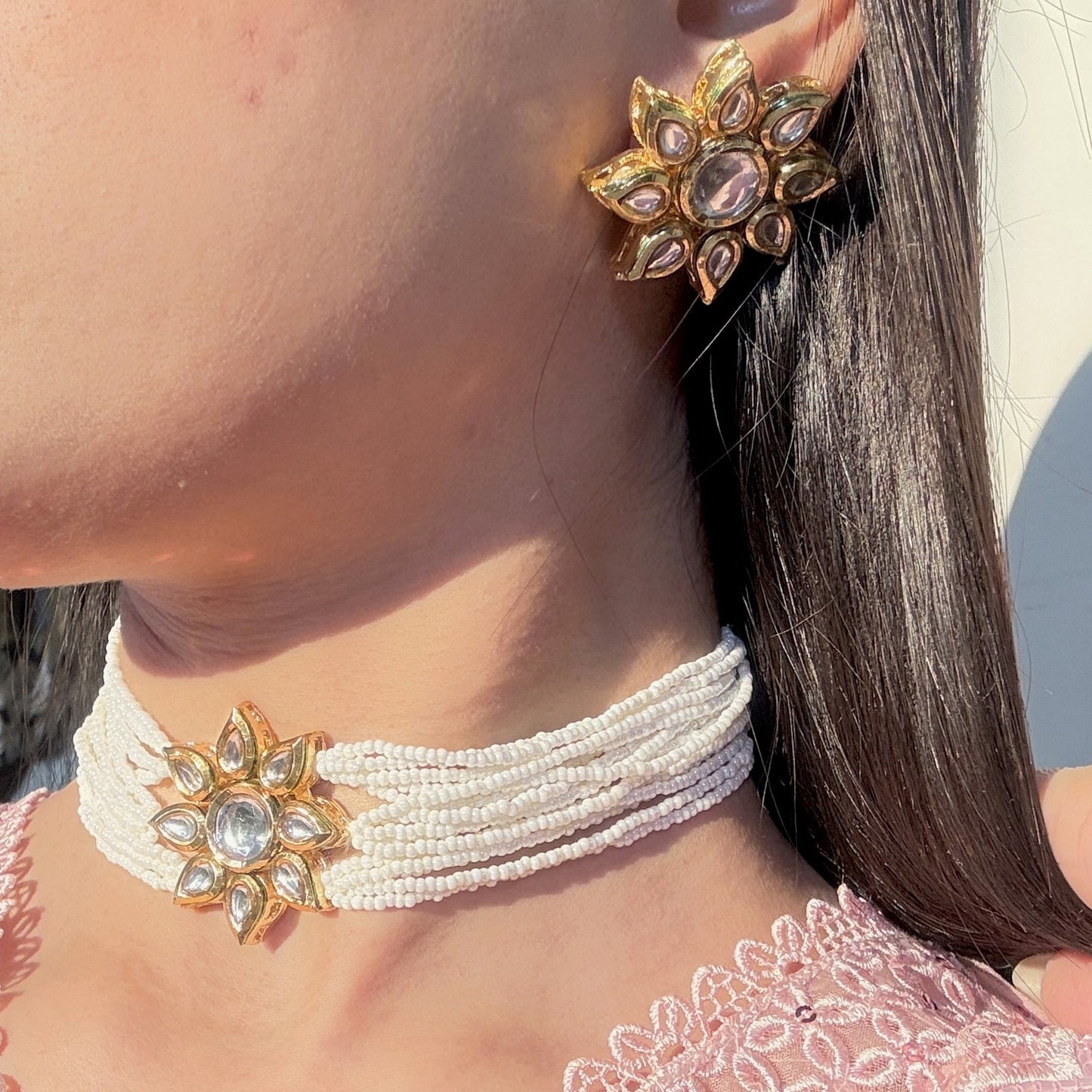 Dream Pearl Kundan Choker Set