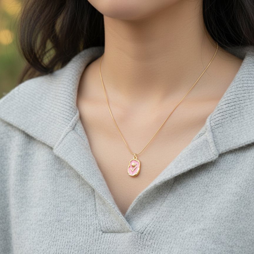Blush Pink Locket