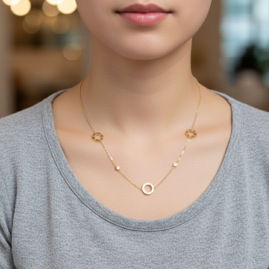 Linked Circles Locket