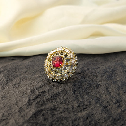 Violet Dusk Zircon Ring