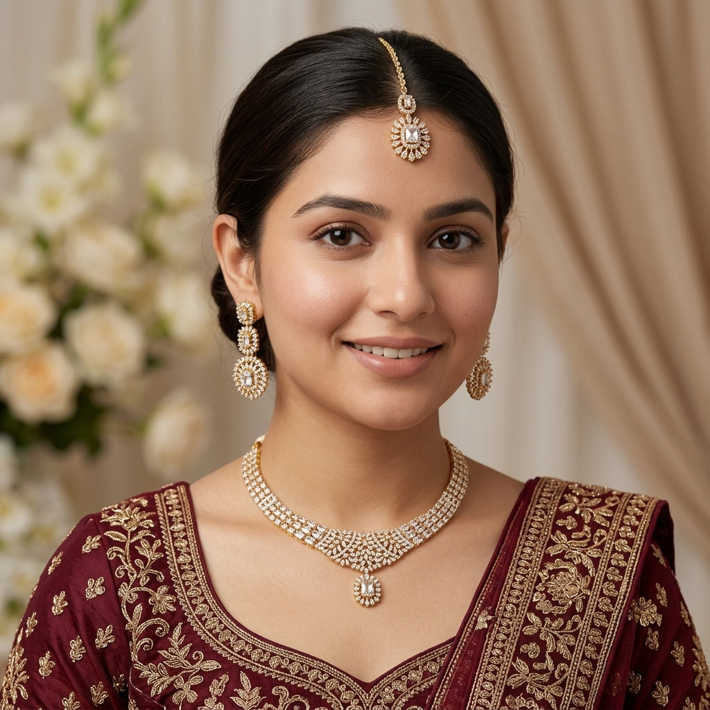 Genevieve Zircon Necklace Set