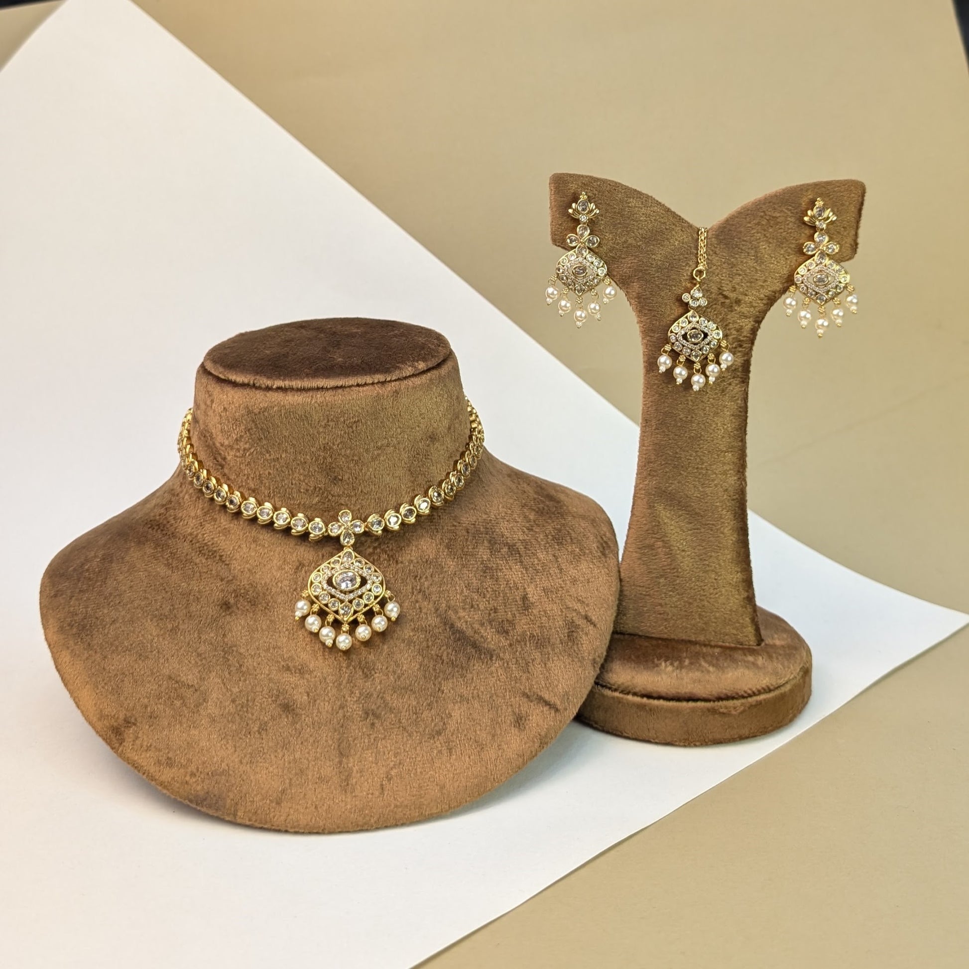 Kundan Temple South Indian Rajwadi Necklace Set