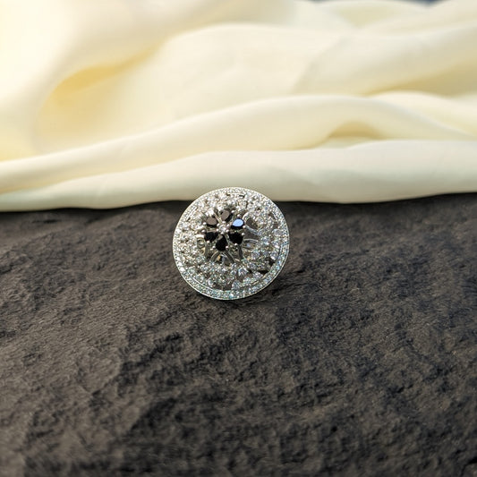 Frost Lily Zircon Ring