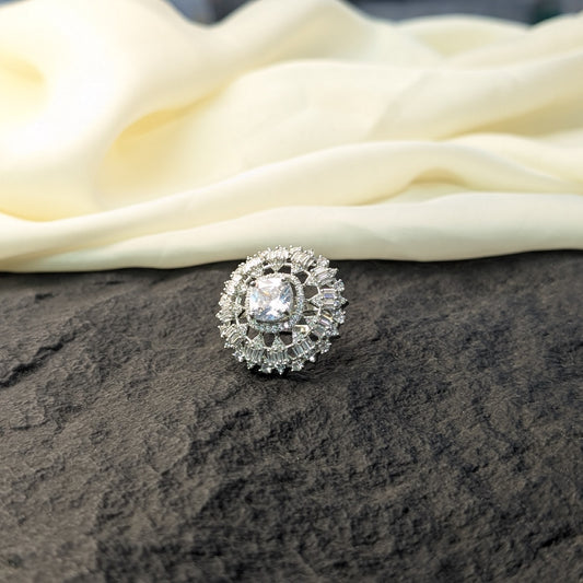 Sapphire Mist Zircon Ring