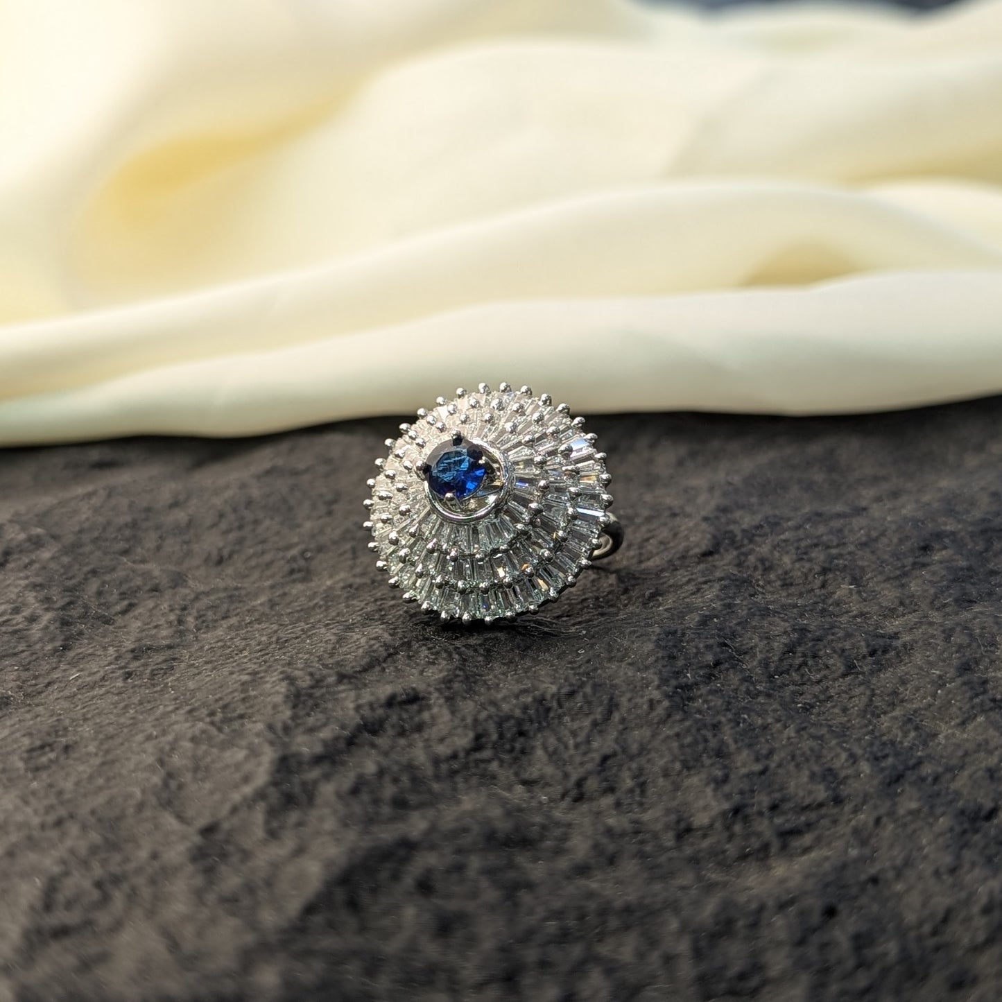 Rose Quartz Zircon Ring