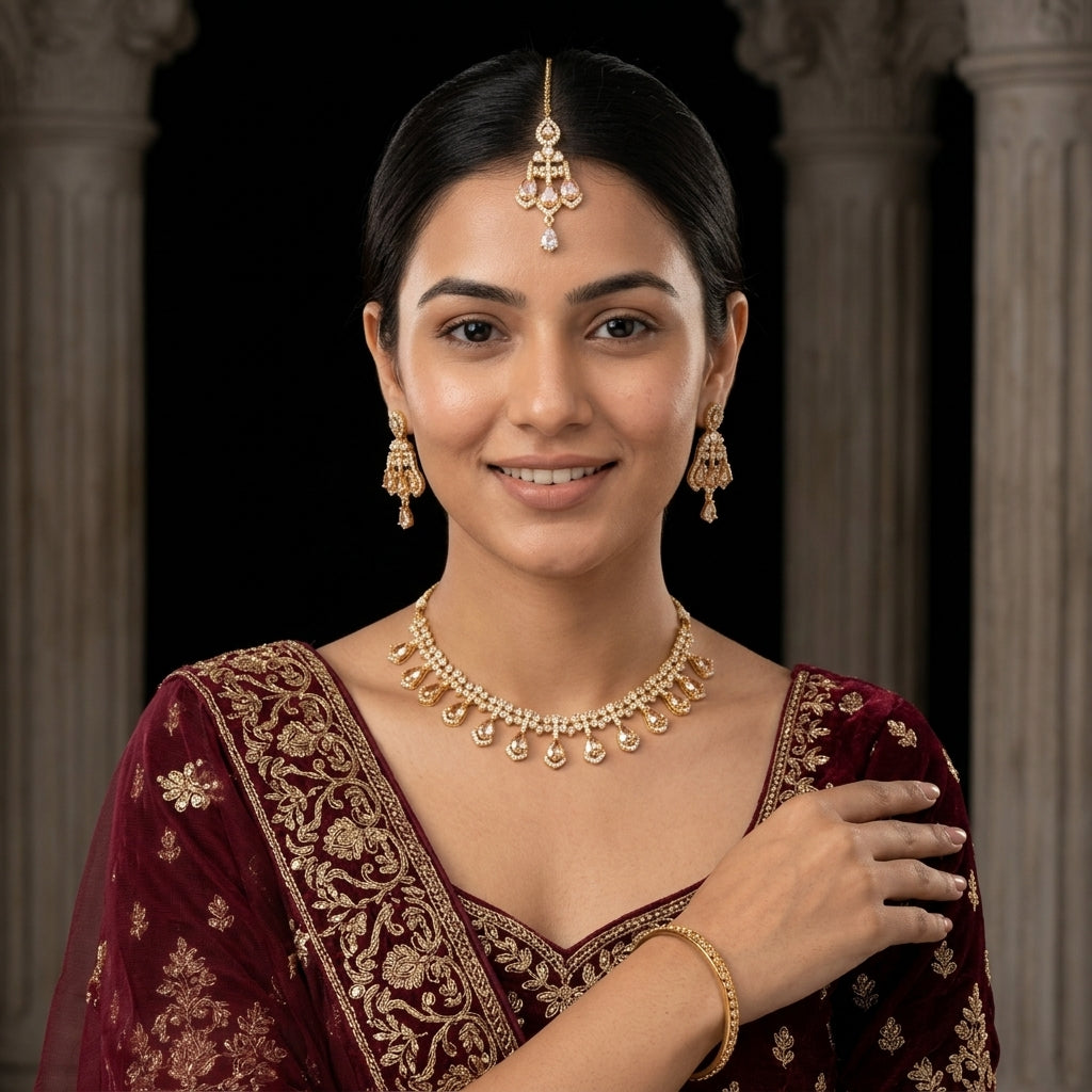 Aurelia Zircon Necklace Set