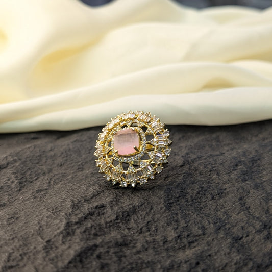 Teal Lagoon Zircon Ring
