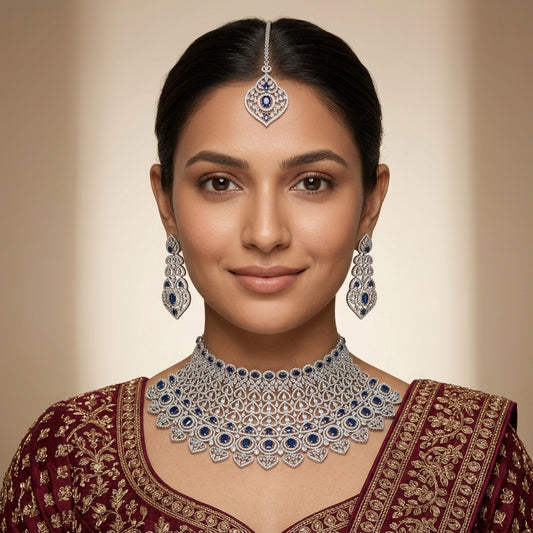Aristocrat Bridal Zircon Necklace Set