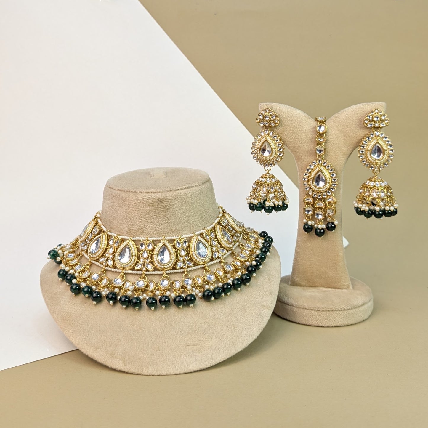 Floral Kundan Necklace Set