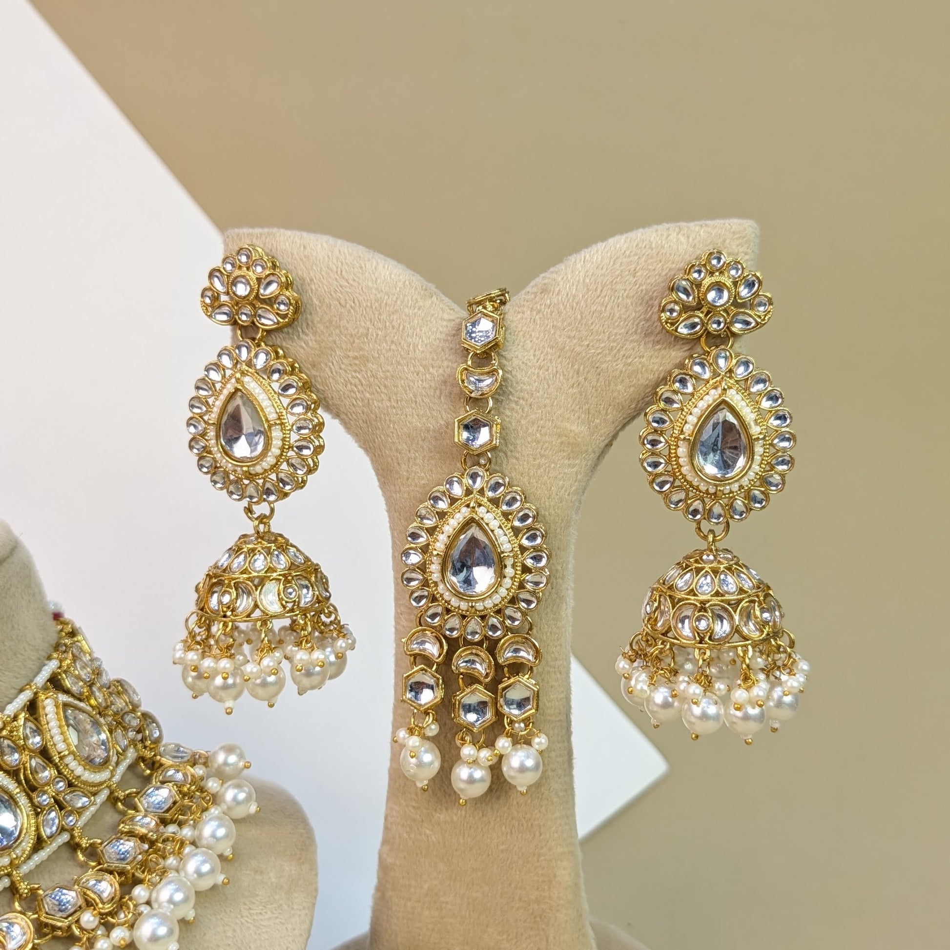 Floral Kundan Necklace Set