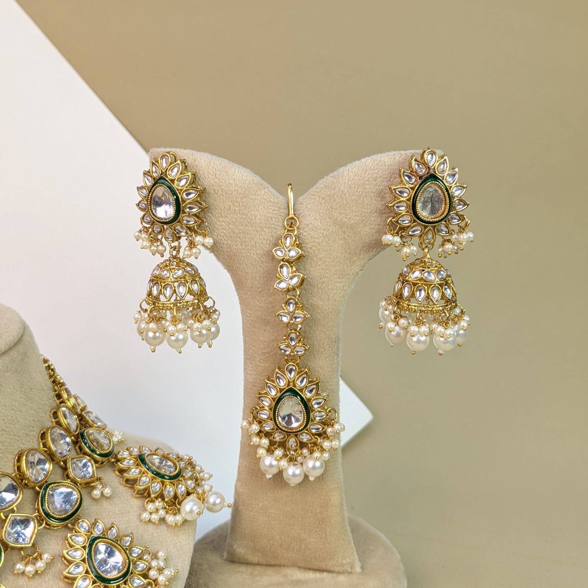 Rajwadi Kundan Necklace Set