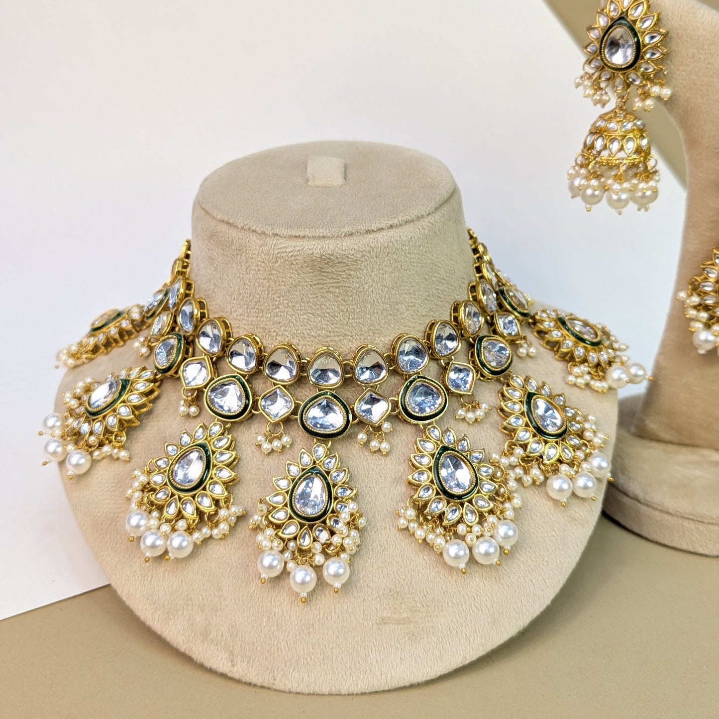 Rajwadi Kundan Necklace Set