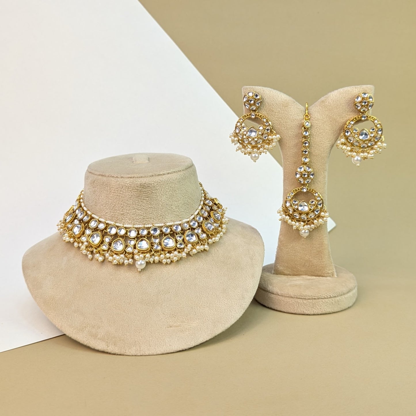 Mughal Kundan Necklace Set