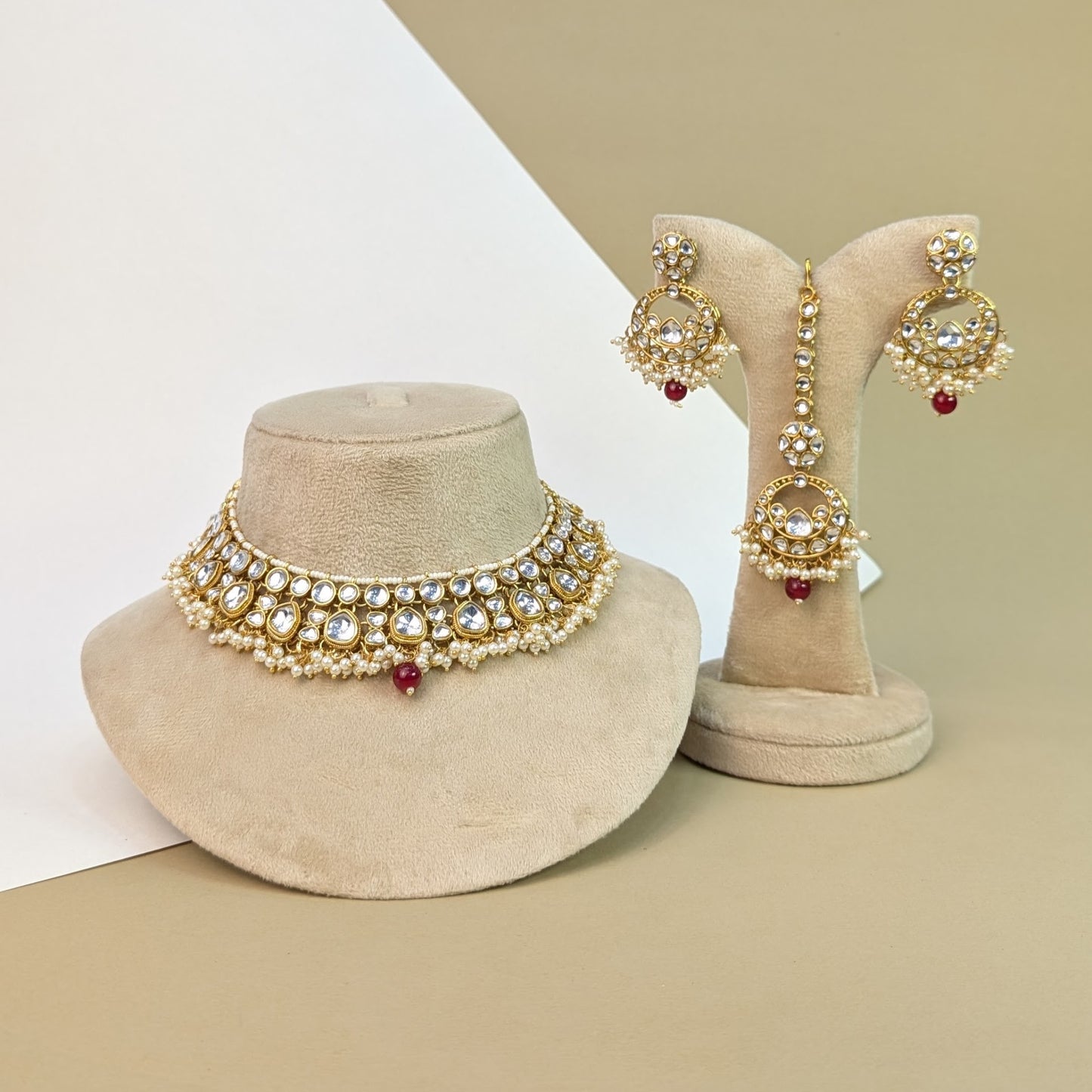 Mughal Kundan Necklace Set