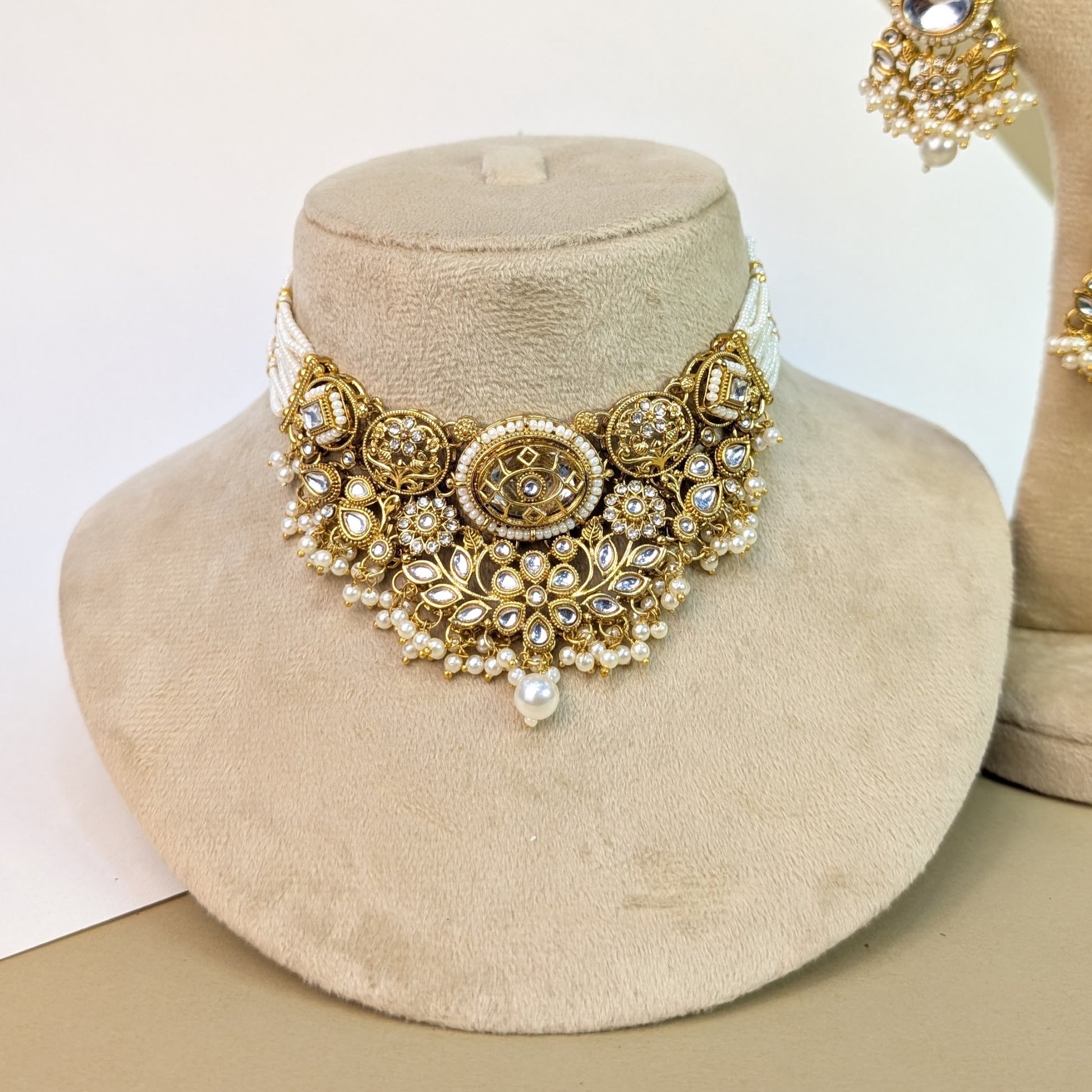 Peacock Kundan Necklace Set