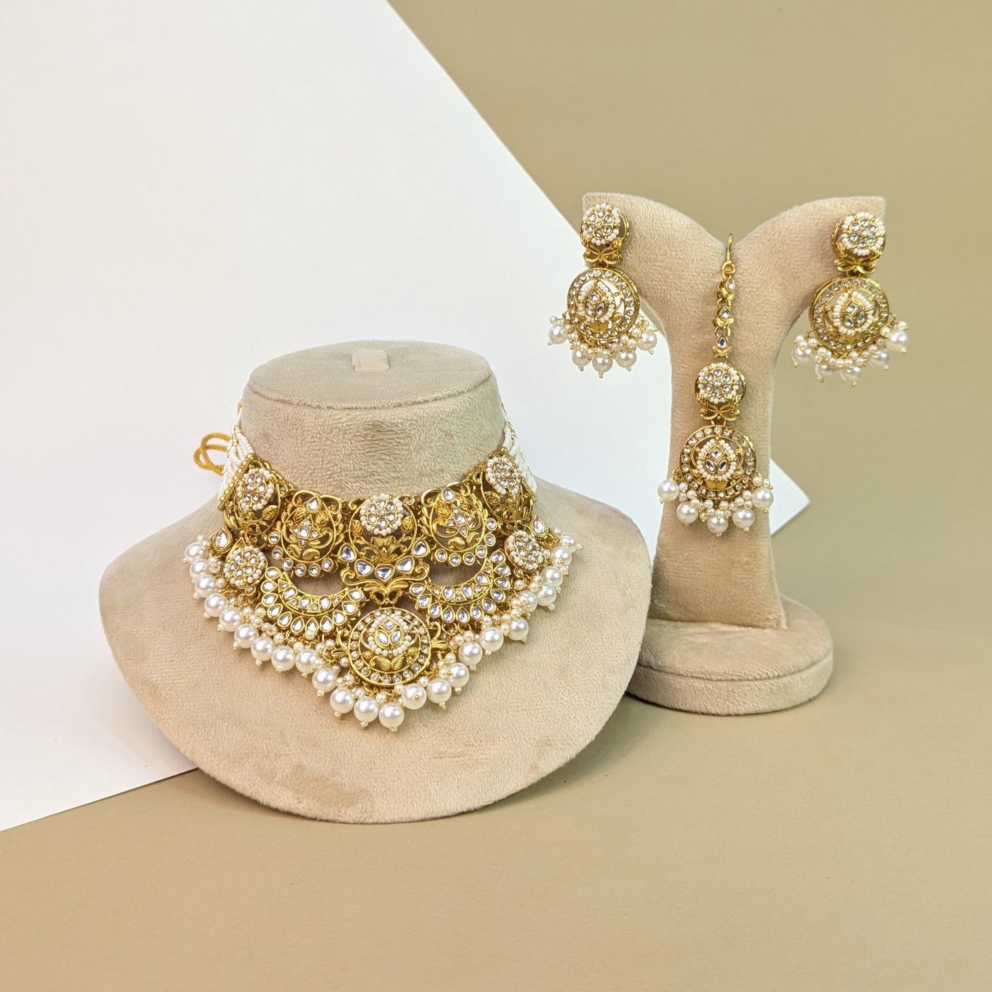 Meenakari Kundan Necklace Set