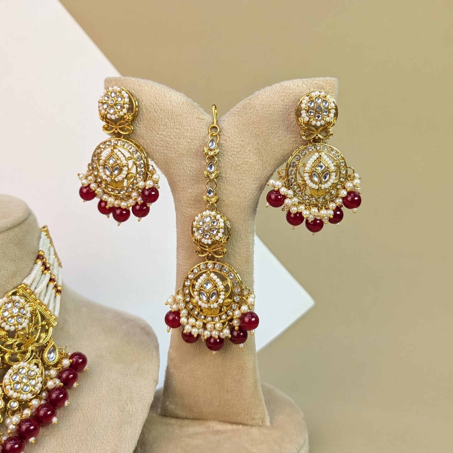 Meenakari Kundan Necklace Set