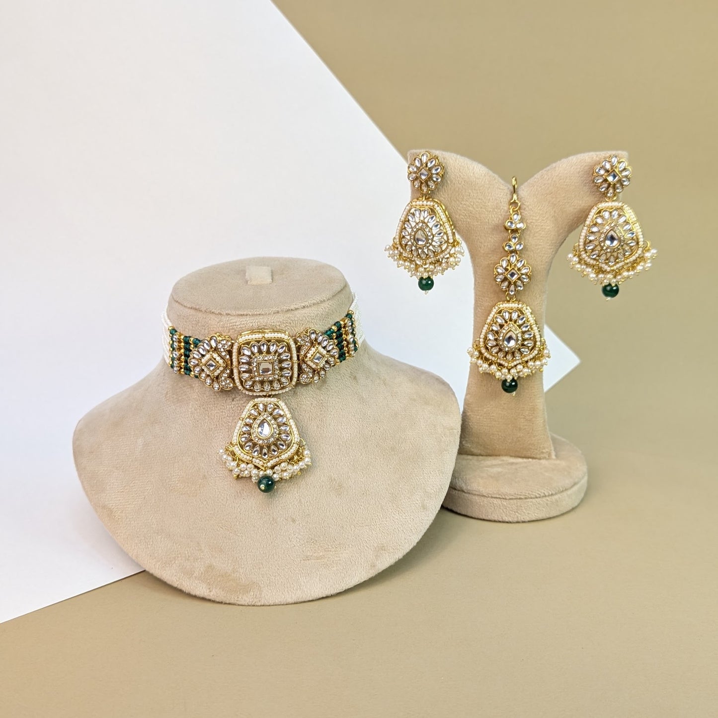 Polki Kundan Necklace Set