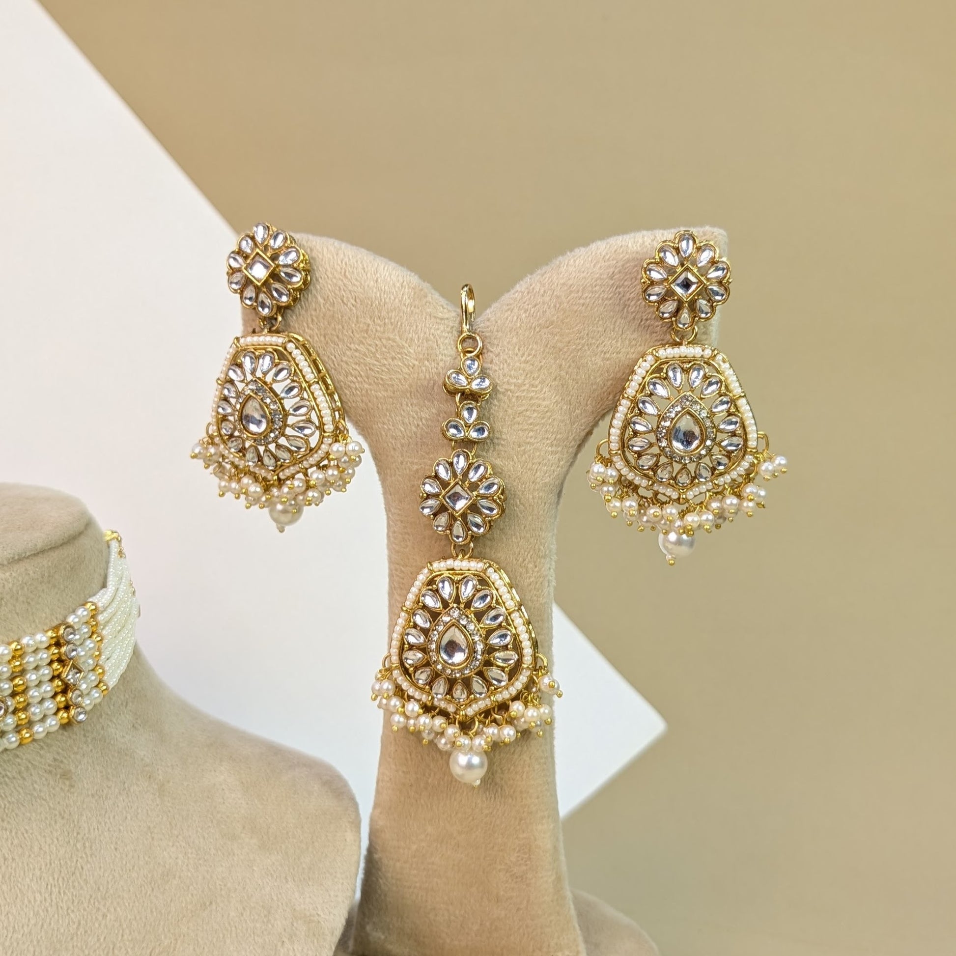 Polki Kundan Necklace Set