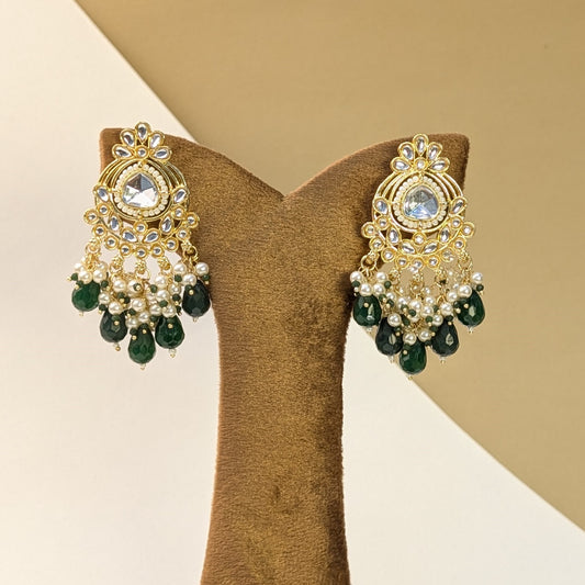 Drop Kundan Earrings