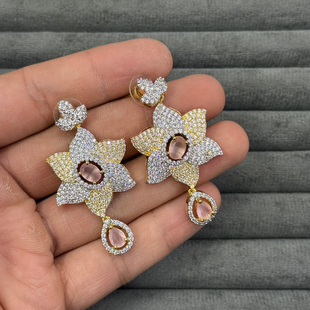 AURORA STAR ZIRCON EARRINGS