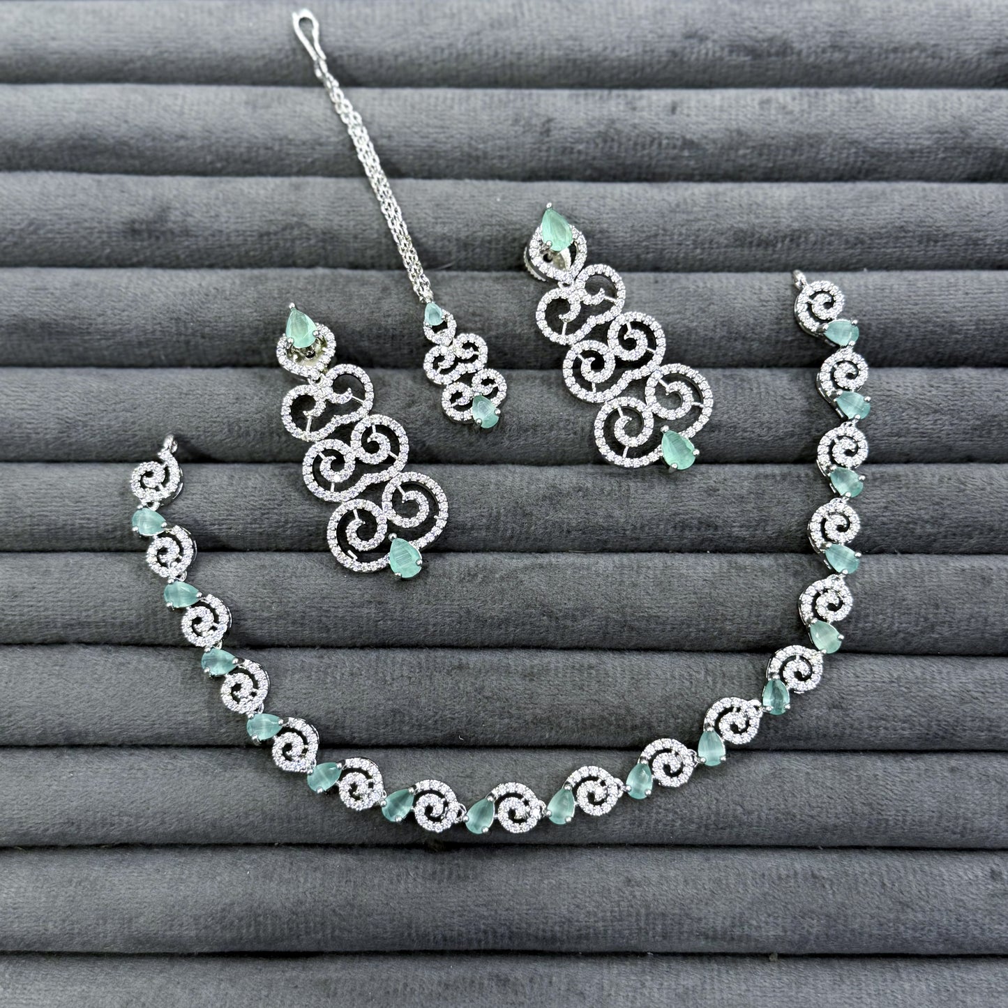 BAROQUE SCROLL NECKLACE SET